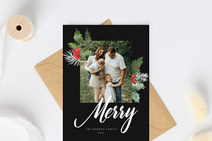 Christmas Card Template CD409