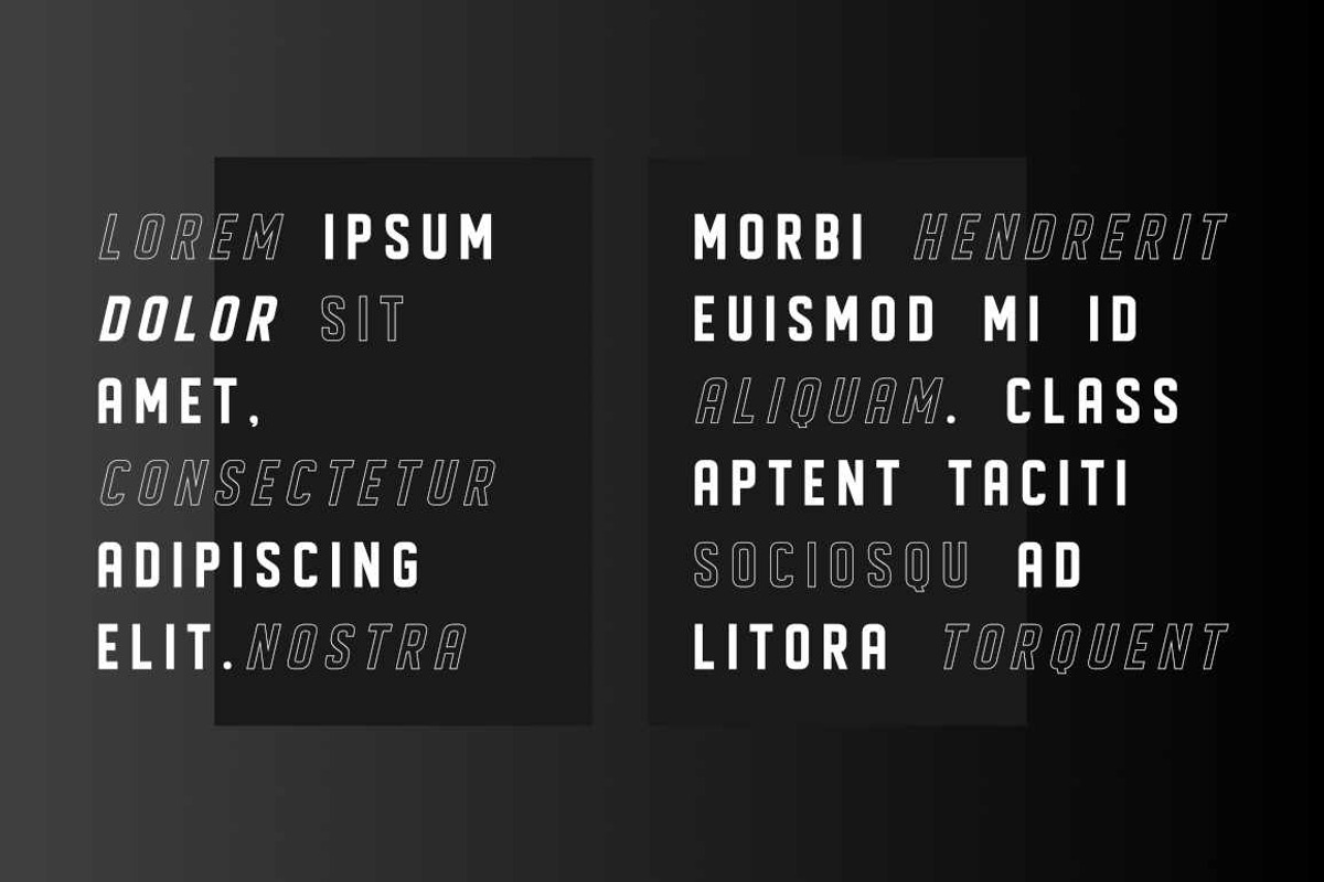 Displayed Modern Vintage Logo Font preview 4