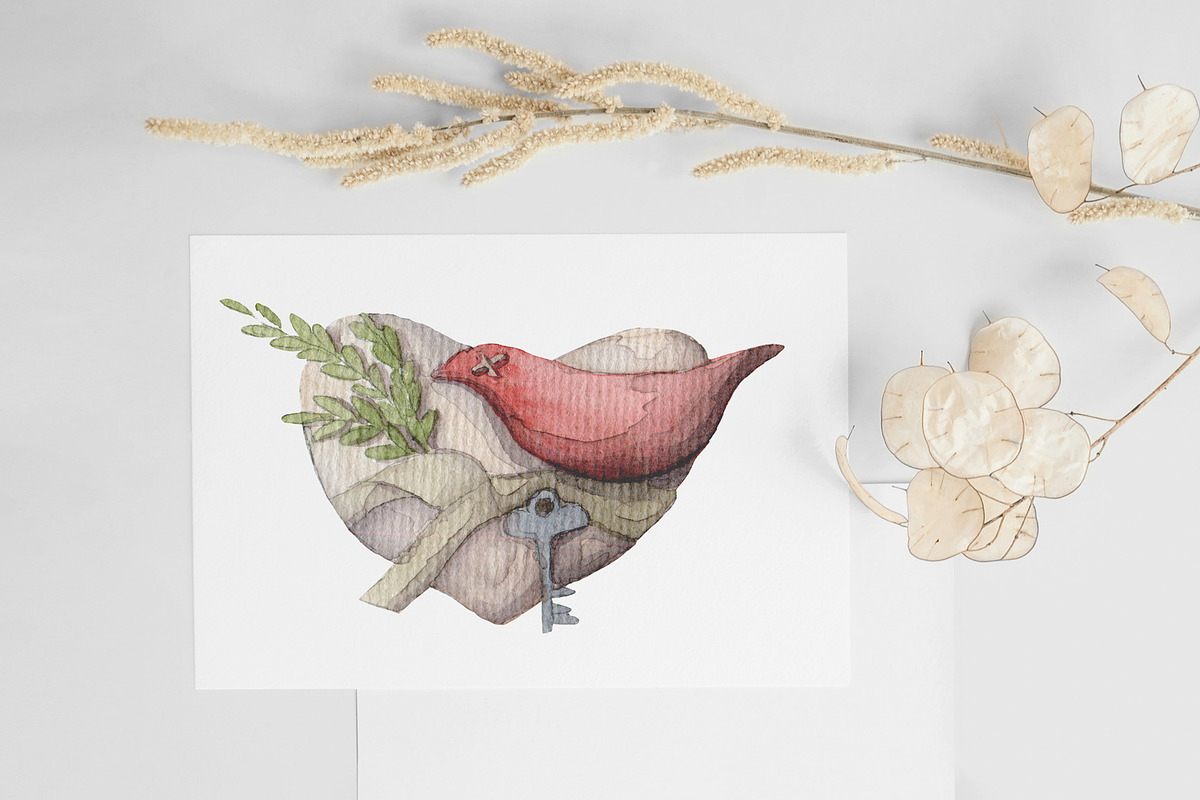 Valentine's day set 50 cliparts., a Decorative Illustration by My watercolor shop (Photo 3 of 5)
