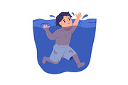 Kids in danger set. Safety concept, a Person Illustration by Good Studio (Thumbnail 10 of 12)