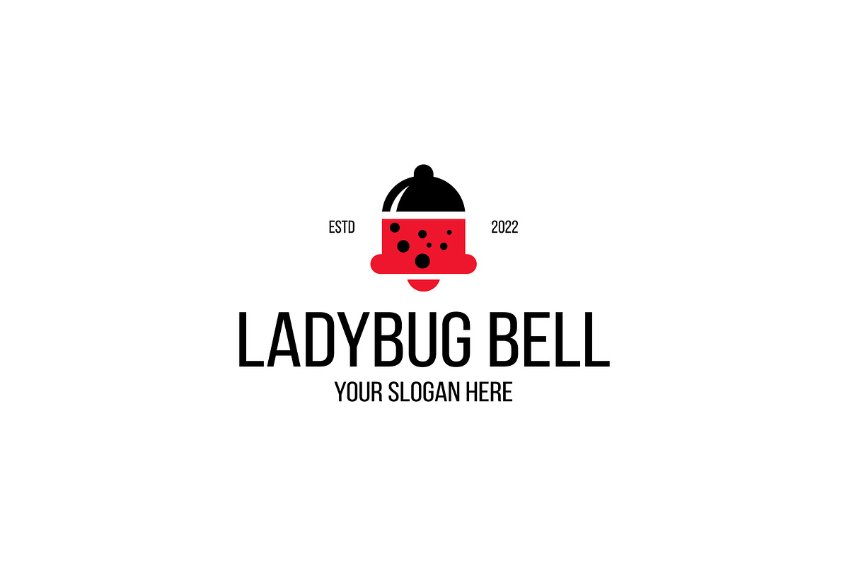 Ladybug With Bell Logo, a Branding & Logo Template by juliawan