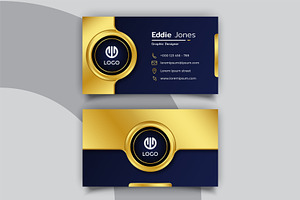 Luxury With Circle Business Card