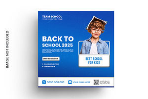 2025 Back to school instagram post, a Social Media Template by graphics city