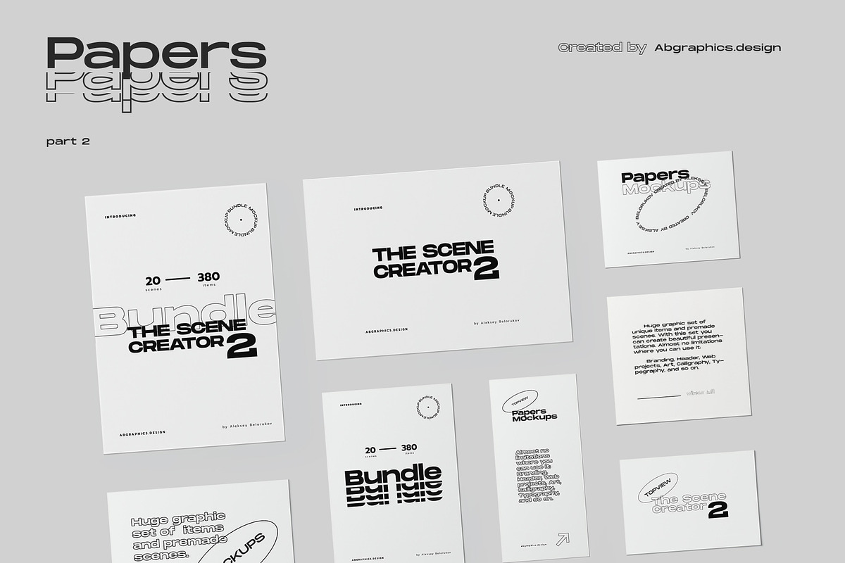 50%OFF The Scene Creator 2-top view, a Packaging Mockup by Creatoom (Photo 22 of 40)