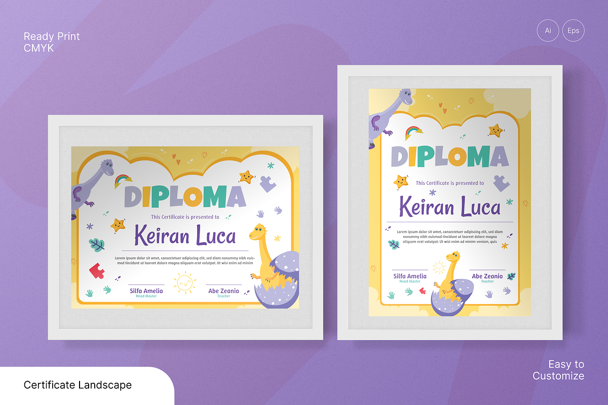 Colorful Kids Certificate, a Flyer Template by Annora Studio (Photo 1 of 6)