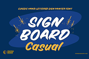 Signboard Casual Sign Painter Font, a Handwritten Font by Paper Moon Graphic Supply (Thumbnail 1 of 16)