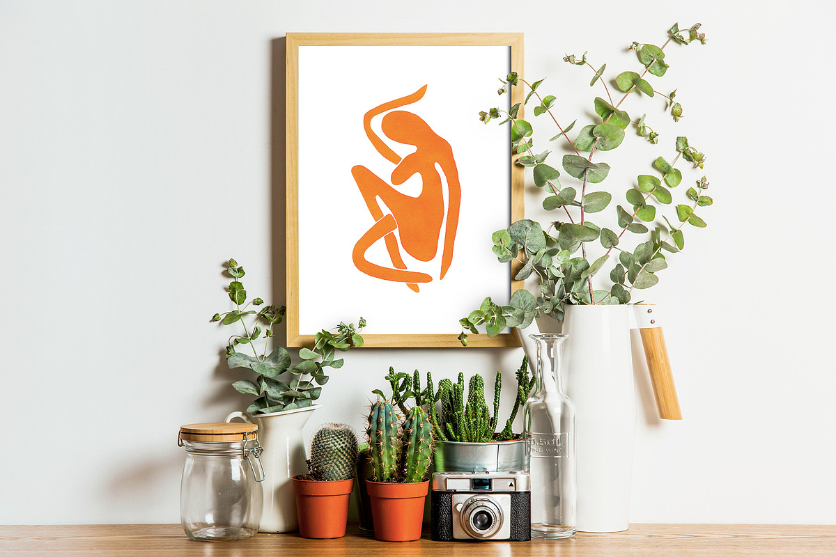 Abstract. Female body. Watercolor, an Illustration by Maria's little shop (Photo 9 of 11)