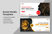 Art gallery Social Media Cover, a Social Media Template by nandinigraphics (Thumbnail 1 of 2)
