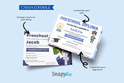 Preschool Graduation Diploma Canva, a Card Template by Snapybiz (Thumbnail 3 of 7)