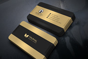 Gold & Black Business Card, a Business Card Template by Creative_Arts (Thumbnail 1 of 4)