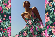 Tropical Summer Watercolor Pattern, a Pattern Graphic by Webvilla Studio (Thumbnail 4 of 6)