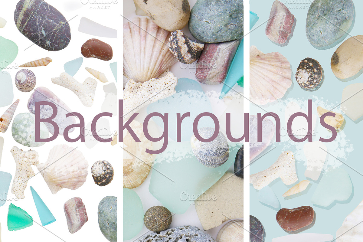 Sea glass, shells and stones. Pack., a Nature Photo by Pullia (Photo 5 of 10)