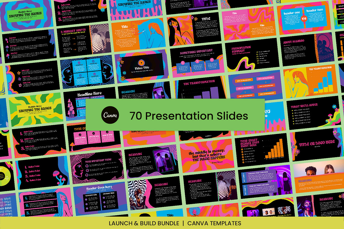Psychedelic Presentation Slide Deck, a Presentation Template by WorkShy Studio (Photo 3 of 8)