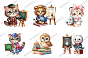 Cute Animals Teachers Clipart, a Graphic by designcity5 (Thumbnail 3 of 5)
