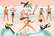 On The Beach, an Animal Illustration by Anastasy_helter (Thumbnail 1 of 11)