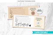 Editable Gift Card Canva Certificate, a Design Template by Snapybiz (Thumbnail 6 of 10)