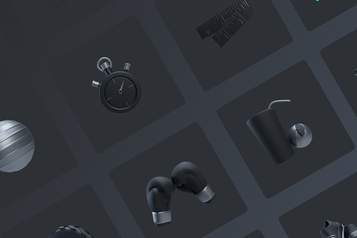 Fitlit 3D | Fitness 3D Models, an Object 3D Model by Iqonic Design (Photo 5 of 6)