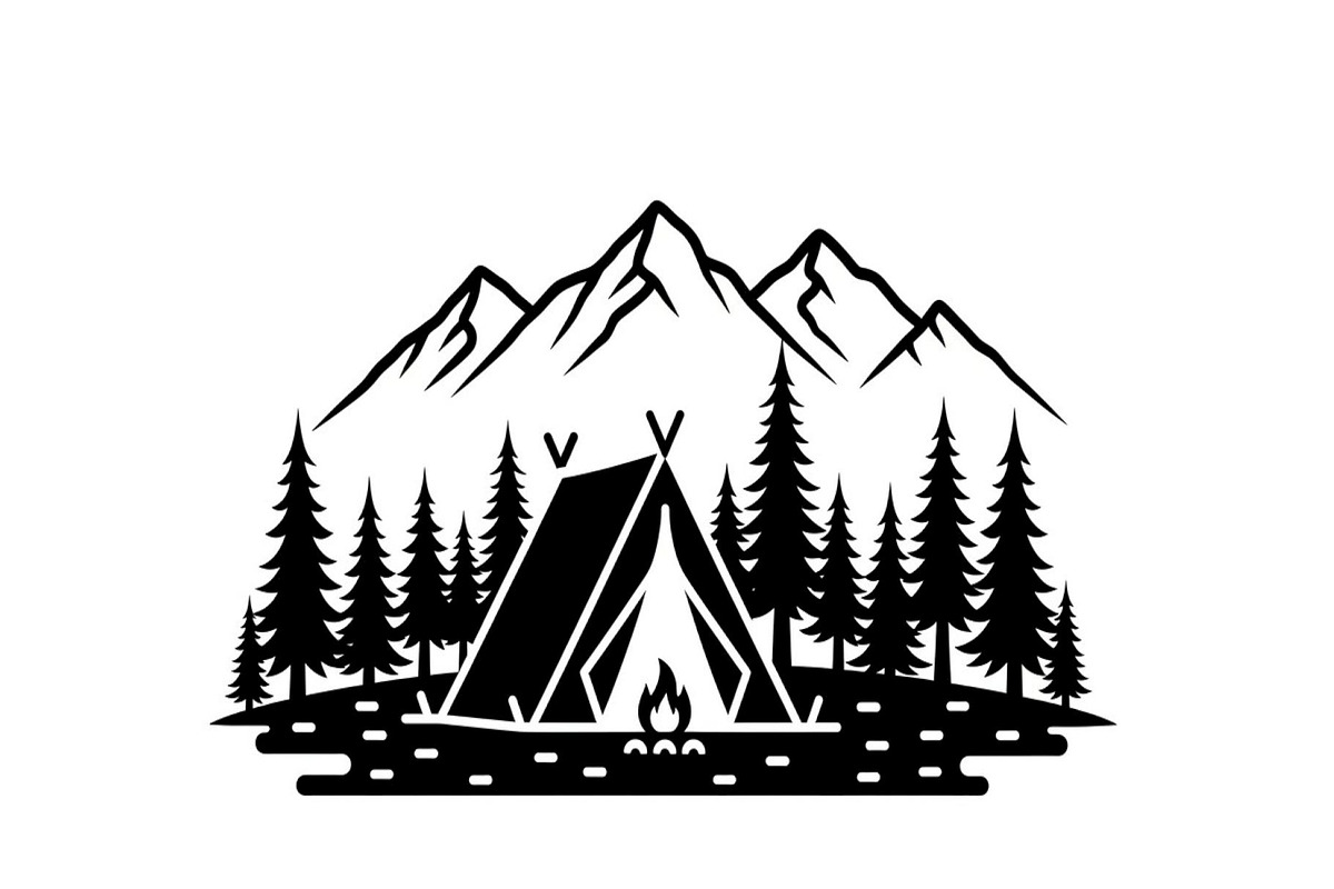 50 Camping Mountain Vector Bundle, an Illustration by jahid234 (Photo 29 of 51)