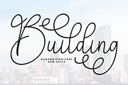 Building | Script Font, a Handwritten Font by Scratchones (Thumbnail 1 of 9)