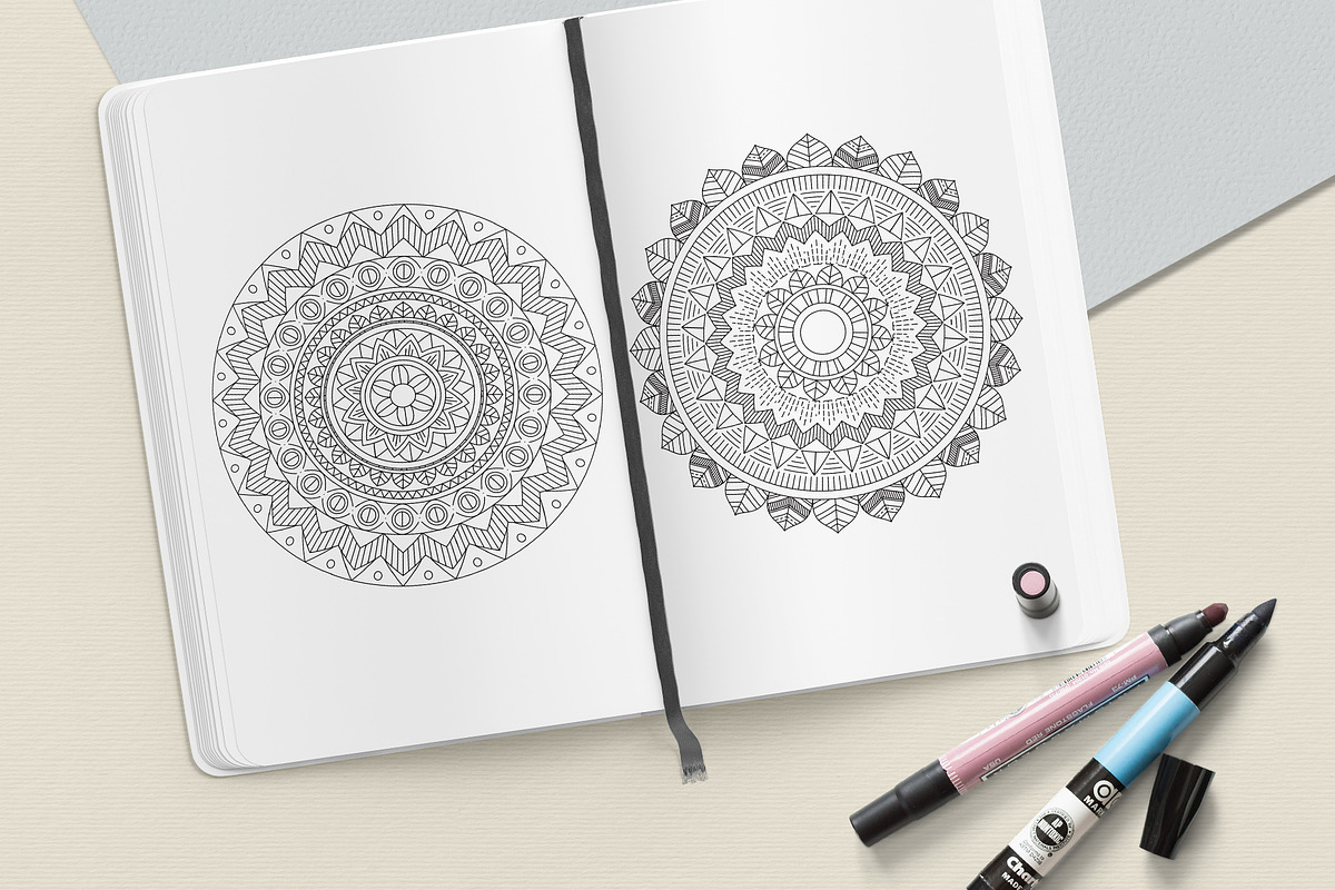 Ethnic Mandala Coloring Book, a Graphic by MISTstudioDesign (Photo 8 of 8)