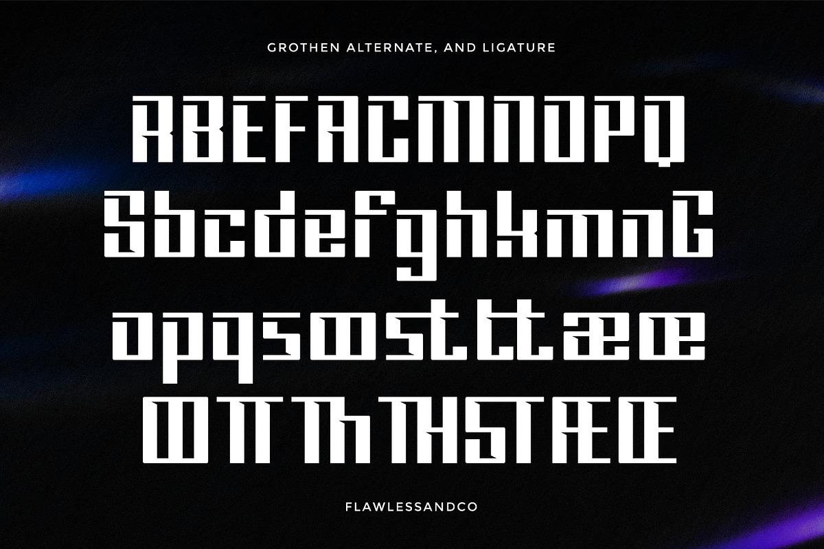 Grothen - Modern Sport Font, a Sans Serif Font by Flawless And Co (Photo 8 of 10)