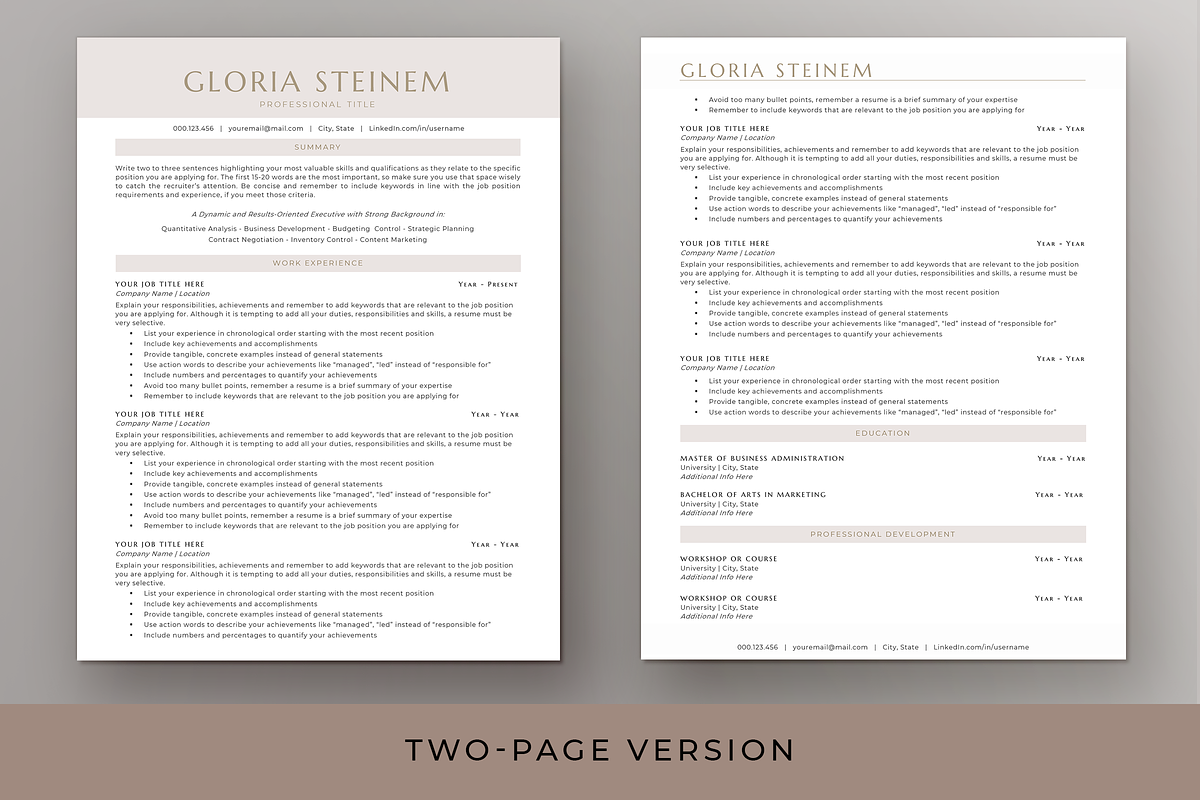 ATS Resume & Cover Letter - Word, a Resume Template by Resume Bureau (Photo 3 of 5)