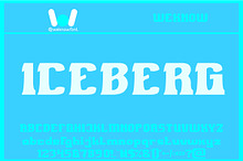 Iceberg font