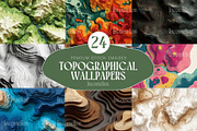 24 Abstract Topographical Wallpapers, a Wallpaper Graphic by Incomelion (Thumbnail 1 of 9)