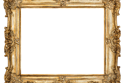 Golden picture frame containing frame, golden, and decoration, an Arts & Entertainment Photo by LiliGraphie