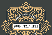 Vintage Ornamental Badges Collection, a Branding & Logo Template by OneVectorStock (Thumbnail 3 of 5)