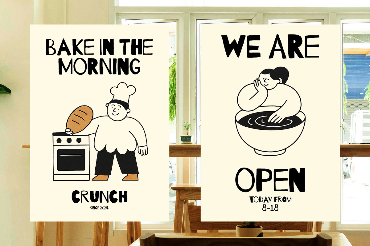OFFBEAT LINE UGLY SANS, a Handwritten Font by BilberryCreates (Photo 10 of 14)