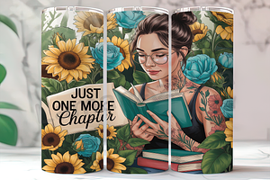 Tattooed Bookworm Reader Tumbler, an Arts & Entertainment Photo by LamanAzalea
