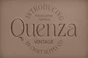 Quenza Vintage, a Serif Font by Craft Supply Co. (Thumbnail 1 of 8)
