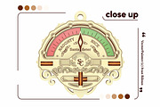 Santa Meter Ornament - Laser Cut, an Object Graphic by VectorPainter (Thumbnail 6 of 10)