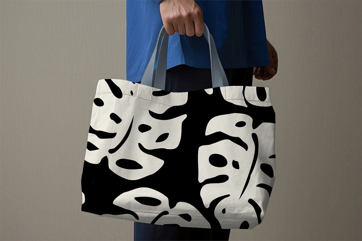 White Monstera Leaves, a Pattern Graphic by MalyskaStudio (Photo 18 of 19)