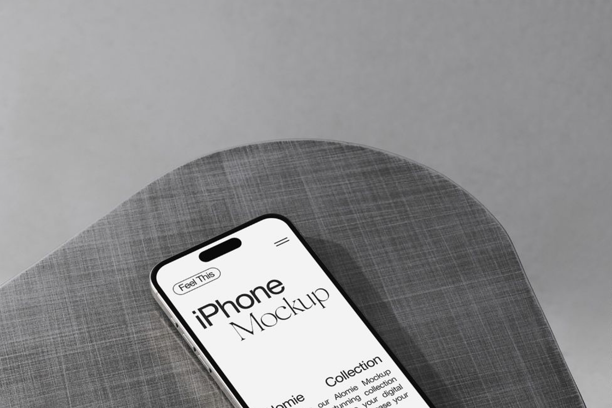 Realistic iPhone Pro Mockup, an iPhone Mockup by Feel This (Photo 2 of 2)
