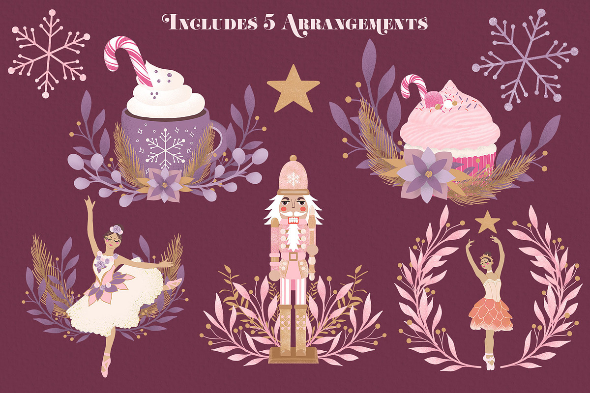 Sugarplum Christmas Clipart, an Illustration by The Audacious Brush (Photo 6 of 10)