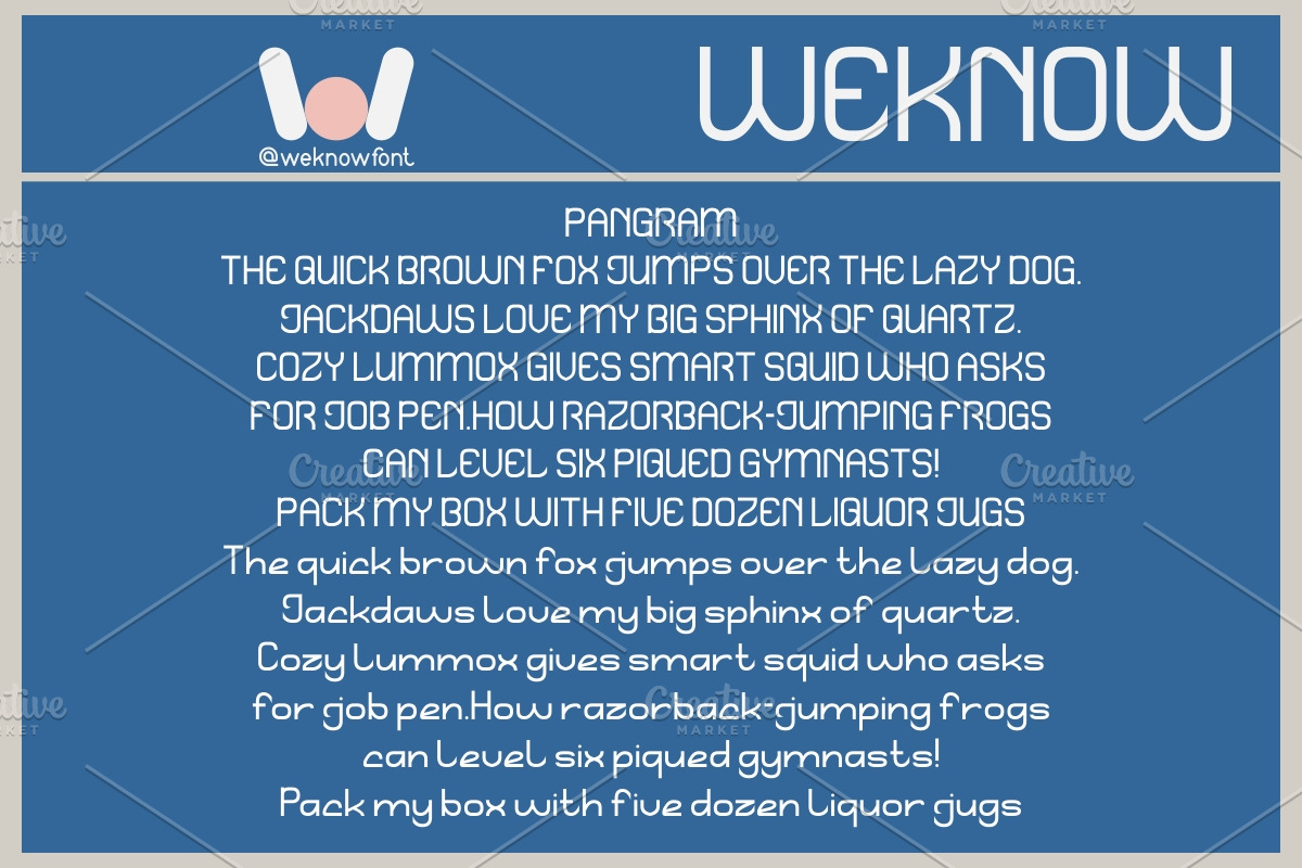Quiet Thinker font, a Sans Serif Font by weknow (Photo 6 of 8)