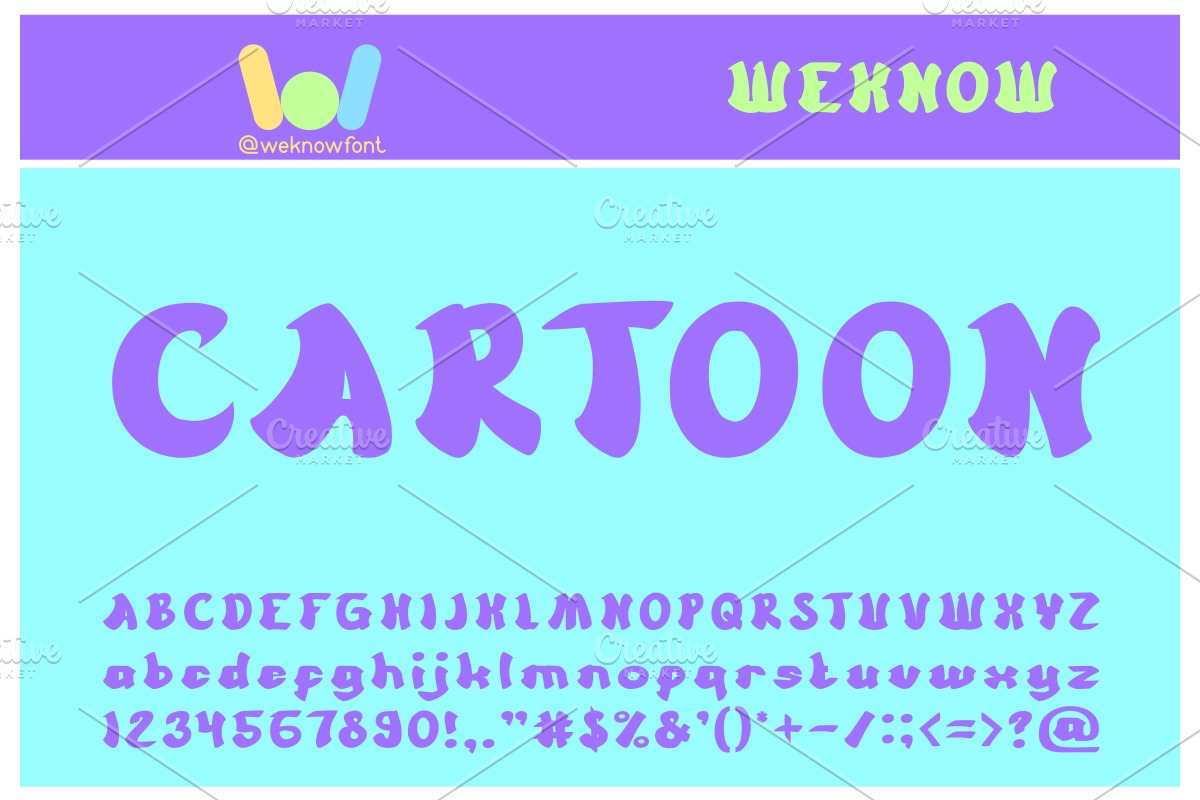 cartoon font, a Font by weknow (Photo 1 of 5)