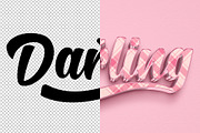Darling 3D editable text effect, a Layer Style Add-On by Hello Muh (Thumbnail 2 of 2)