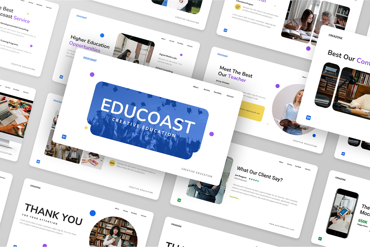 Creative Education Google Slide, a Presentation Template by Annora Studio (Photo 3 of 5)