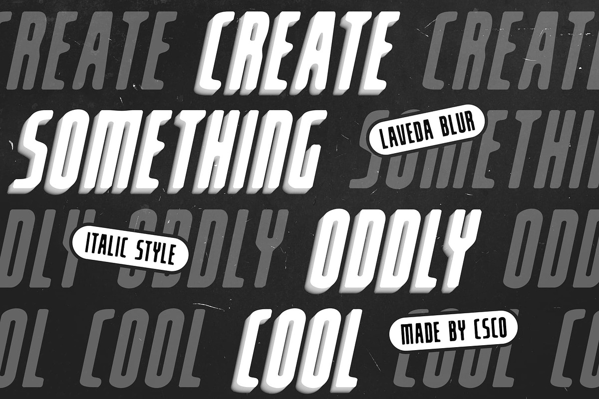Laveda Blur, a Sans Serif Font by Craft Supply Co. (Photo 2 of 8)