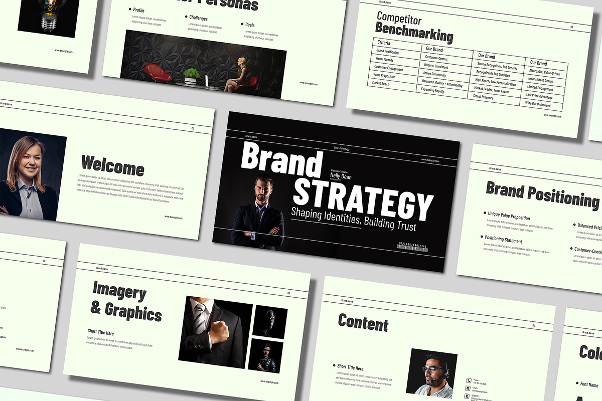 Brand Strategy Presentation Design, a Presentation Template by Mighty-Slide (Photo 1 of 5)