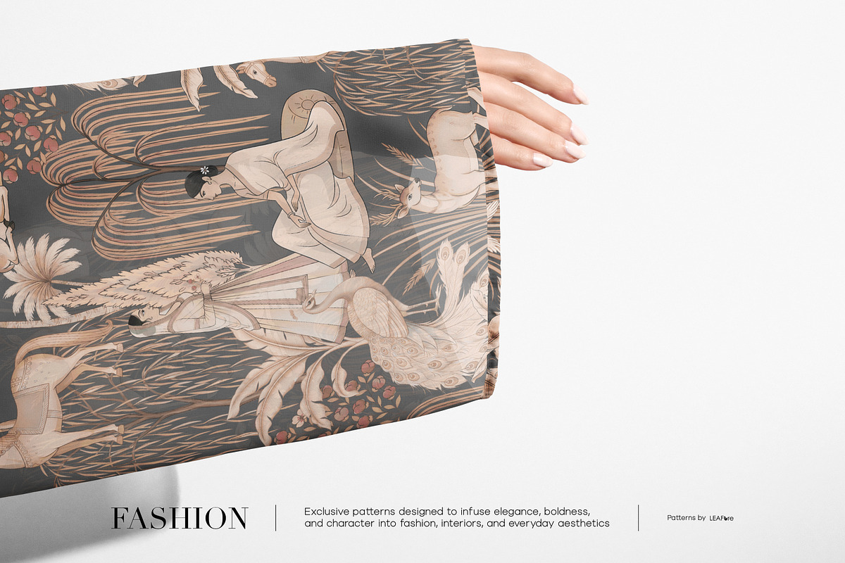 ROYAL GARDENIA | Traditional Prints, a Pattern Graphic by LEAFure (Photo 4 of 10)