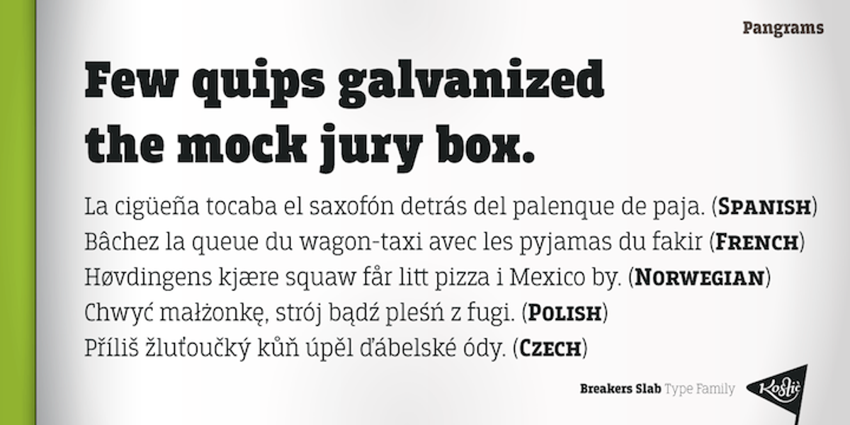 Breakers Slab, a Slab Serif Font by Kostic Type Foundry (Photo 9 of 10)