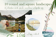 Watercolor Camping Clipart, a Person Illustration by NataliArkushArt (Thumbnail 18 of 24)