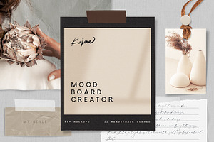 Mood Board Creator 50 Mockups