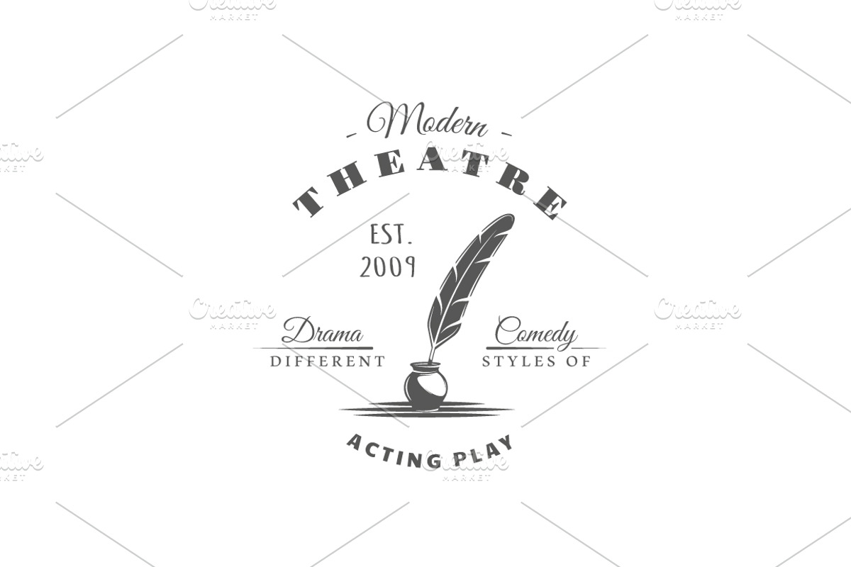 27 Theatre logos templates, a Branding & Logo Template by Art Design (Photo 38 of 38)
