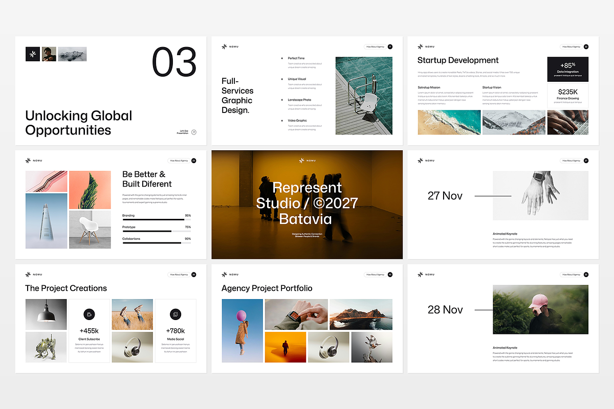 Nomu Presentation Template Design, a Presentation Template by Rocketstill (Photo 5 of 8)