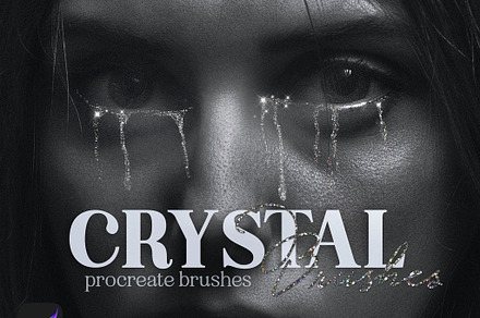Crystal Art Procreate Brushes, a Brush Add-On by Photohacklovers